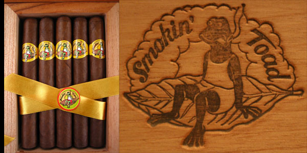 The Smokin Toad boxed Cigars